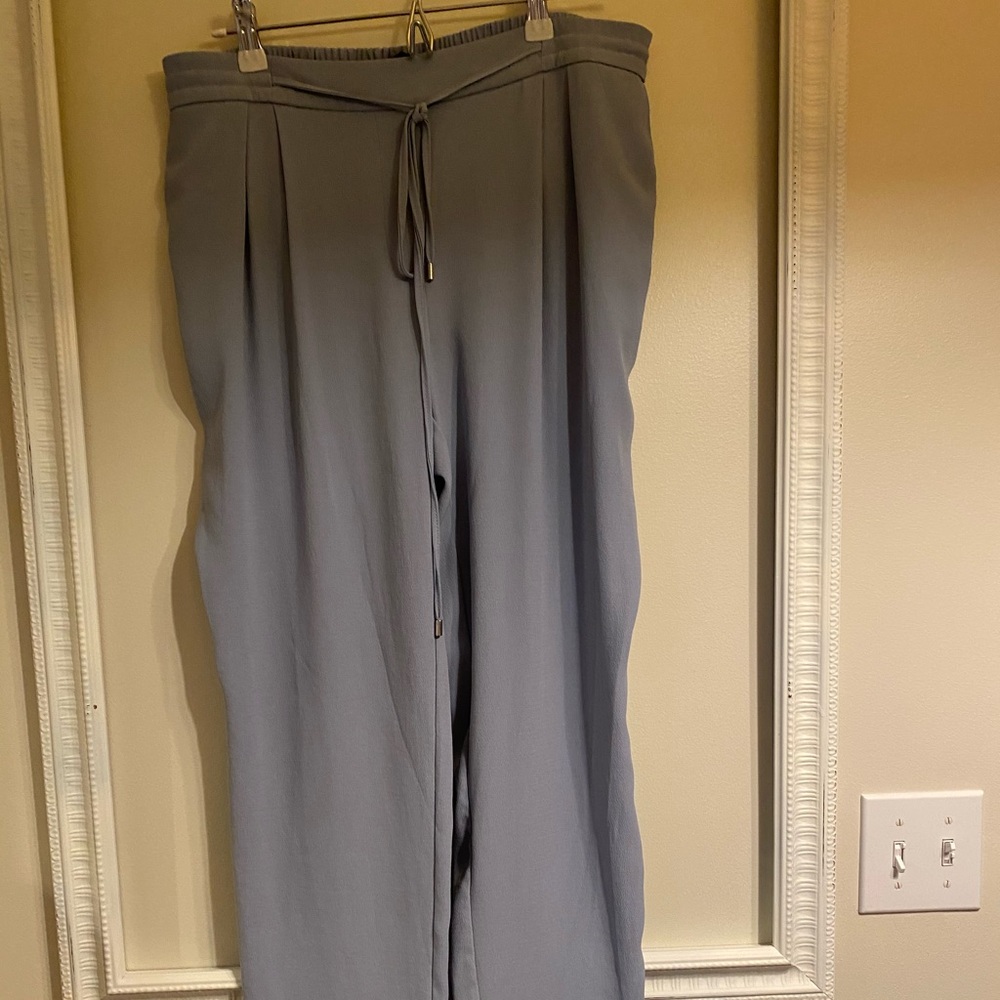 Zara powder blue pull on pants